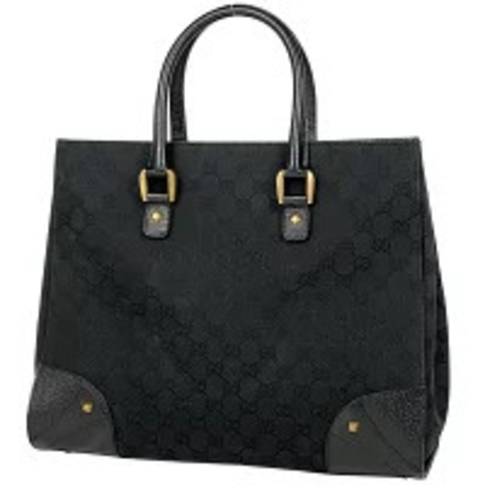 Gucci GG tote bag handbag canvas black